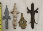 Eight Vintage Cast Iron Fence Finials Toppers Garden Architectural Salvage Parts