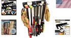 Versatile Wall   Fence Mounted Bat Rack - Holds 14 Bats   Accessories With Ease