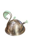 Mcm Accademia Lagostina Swan Mint Green Tea Kettle Stainless Steel Italy Read
