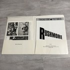 Press Kit Rushmore Movie 1998 Photos Production Booklet Folder Wes Anderson