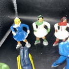Vintage Barclay Lead Metal Christmas Winter Holiday Sleds Skaters Skier   s  10 