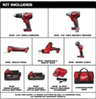Milwaukee 2694-25 M18 5-tool Combo Kit New Free Shipping