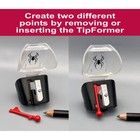 Kum Black Widow Soft Pencil   Pastels Sharpener - Sharpens To 2 Different Points