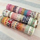 39 Washi Tape Lot Stationery For Journaling Scrapbook Junk Collage