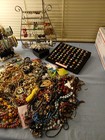 18 Lbs Junk Jewelry Repair wear Modyfy Crafts Lot As Pictured