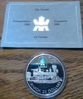 2000 Canada Sterling Silver  20 Proof Coin - The Toronto Locomotive - Hologram