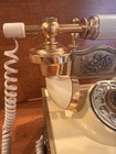Vintage Western Electric Victorian Rotary Phone Deco-tel Gold And Cream Untested