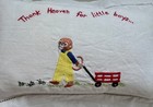 Baby Pillow Embroidered Decorative Pillow For Baby Boy 16x11