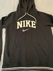 Nike Fleece Hoodie Pullover Shirt Men s Small Black Pockets Drawstring L sleeve