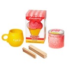 Gigi Strawberry Microwave Hard Wax Kit For Face   Body No Strips Needed 66303