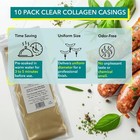 Tsm   Non-edible Clear Collagen Casings For Sausage Making 40mm To 100m - 10 Pack