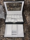 Multipurpose Watch Box 12 Slots 2 Layers With Clear Top Pu Leather Display Case