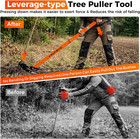 Heavy Duty Sapling Puller Tool High Leverage Tree Root Remover 1 4  To 2 