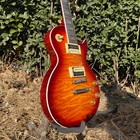 Instruments Lp Electric Guitar Abalone Inlays Quilted Maple Top Buy It Now 