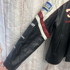 Vintage Dale Earnhardt Jacket Mens Medium Black White Nascar Racing Leather 90s