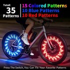 Bike Wheel Lights 2 Pack Rechargeable 14-29in Spoke Waterproof Led