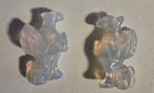Vintage Sabino Glass Two  2  Griffin Opalescent Beads