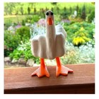 3d Garden Yard Art Decor Duck You Middle Finger Duck Statue Little Duck Figurine