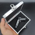 Alloy Suitcase Box For Pistol Keychain Pistol Keychain Toy Accessories Storage