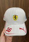 Puma Ferrari Charles Leclerc  16 Miami Gp F1 Racing Cap White Adjustable Hat Nwt