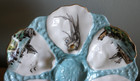 Rare Antique French Porcelain Limoges Oyster Plate 9  Boat