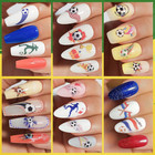 World Cup Soccer Nail Art Stickers 12 Sheets Football Themed Nail Decals soccer