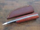 6    Fixed Blade Knife 2 Inch Blade File Knife Chode Leather Sheath Belt Loop
