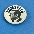 Vintage 1970 s Donald Rumsfeld Pinback Pin Button Republican Political Campaign