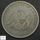 1842 No Motto Seated Liberty Silver Dollar  1  low Mintage Date  