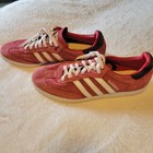 Adidas Samba Mens Trainers Red Suede White Black Accents Us 12 5