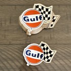 85 Original Gulf Oil Company Racing Decals Vintage 1960s 1970s Gas   Oil Sticker
