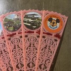 Vintage Disney 1960s Disneyland Neon Pink Plastic Souvenir Filigree Fan 