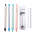 Creative Press Pen Shaped Eraser Writing Drawing Pencil Erase For School Student