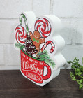 Christmas Cookies Hot Cocoa Mug Sign Gingerbread Holiday Bakery Kitchen Decor 6 