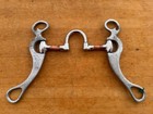 Engraved Aluminum Western Horse Correction Port Bit W Copper Bars   5 