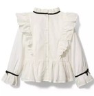 Girls Janie And Jack Ruffle Collar Top Size 6-12m