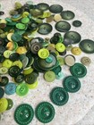 Lot 150 Green Plastic Sewing Buttons Sets Vintage Small Large Retro Art Deco