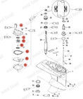 Water Pump Repair Kit For Force 40hp 50hp 1995-1997 Outboard Models 821354a2