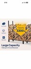 Heavy Duty 8 Ft 1 2 Cord Firewood Rack W  Cover Combo Log Holder Up To 3300 Lbs