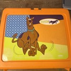 Vintage Thermos Scooby-doo Lunch Box Orange Plastic