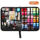 206pcs Portable Sewing Kit Scissor Thimble Thread Needle Storage Sew Set Diy