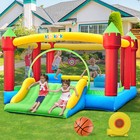 15x12ft Inflatable Bounce House Jumper Castle Bouncer With Slide Blower For Kids