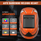 Large View Solar Auto Darkening Welding Helmet Arc Tig Mig Mask Grinding Welder