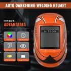 Us-welding Helmet View Solar Auto Darkening Arc Tig Mig Mask Grinding Welder