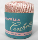 Vintage Glossilla Crochelle Crochet Thread Bucilla Rayon Pink 100 Yds Lot Of 11