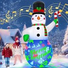 7ft Christmas Inflatables Snowman 7ft Christmas Inflatable Snowman With Music
