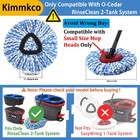 6 Pack Spin Mop Head Replacement For O Ceda Rinseclean Spin Mop Refill  Mop R   