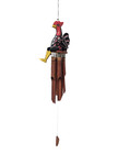 Beautiful Bamboo Bobbing Rooster Chicken Bird Wind Chime Outdoor Garden Patio Ar