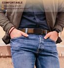 Men s Belt 2 Pack-click Leather Belt Adjustable For Men Gift  1 3 8- For Perfect