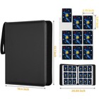 9 Pocket Trading Card Binder For 900 Mtg  Tcg  Sports Cards  Zipper Album